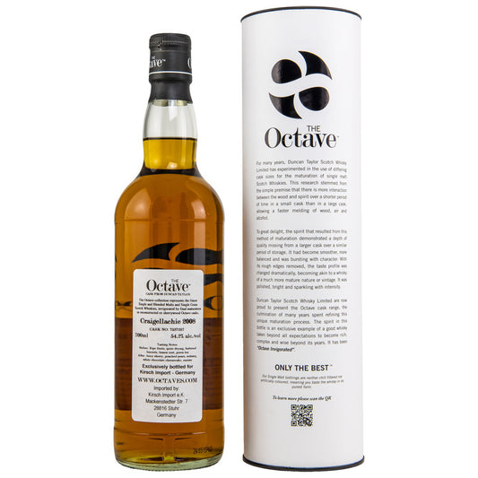 Craigellachie 2008/2023 - 14 y.o. - #7535257 - Octave (Duncan Taylor) - Kirsch Import