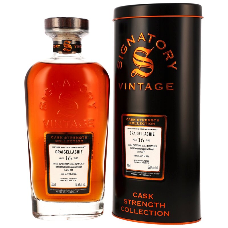 Craigellachie 2009/2025 - 16 y.o. - Sig CS - 1st Fill Madeira Hogshead Finish #211