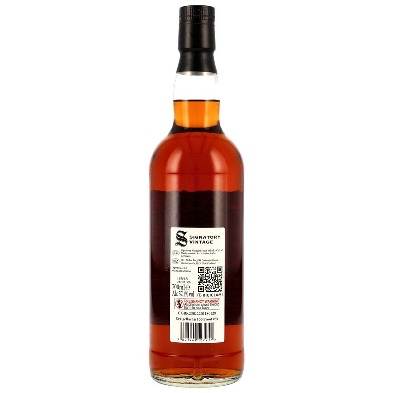 Craigellachie 2014/2025 - 10 y.o. - Signatory 100 PROOF Edition