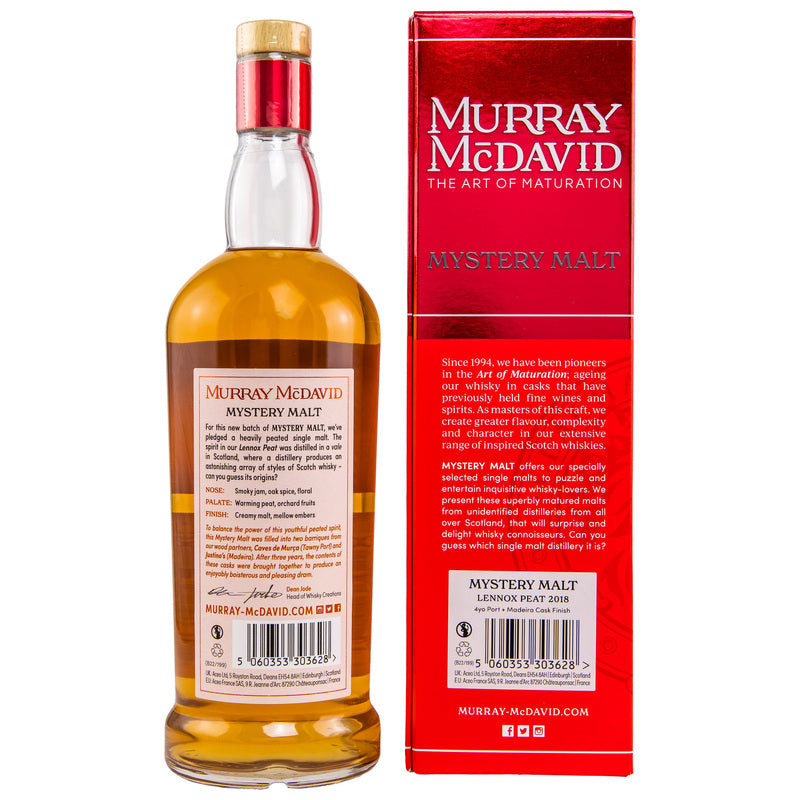 Croftengea Lennox Peat 2018/2022 - 4 y.o. - Port + Madeira Cask - Murray McDavid