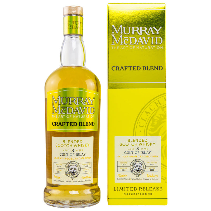 Cult of Islay 2014/2022 - 8 y.o. - Ex Islay Cask + Peated PX Cask Finish - Murray McDavid