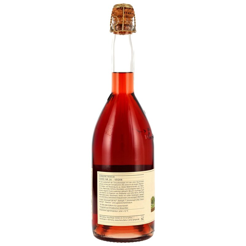Cuvee Nr. 20 Alkoholfrei (BIO) - MHD Artikel - Manufaktur Jörg Geiger