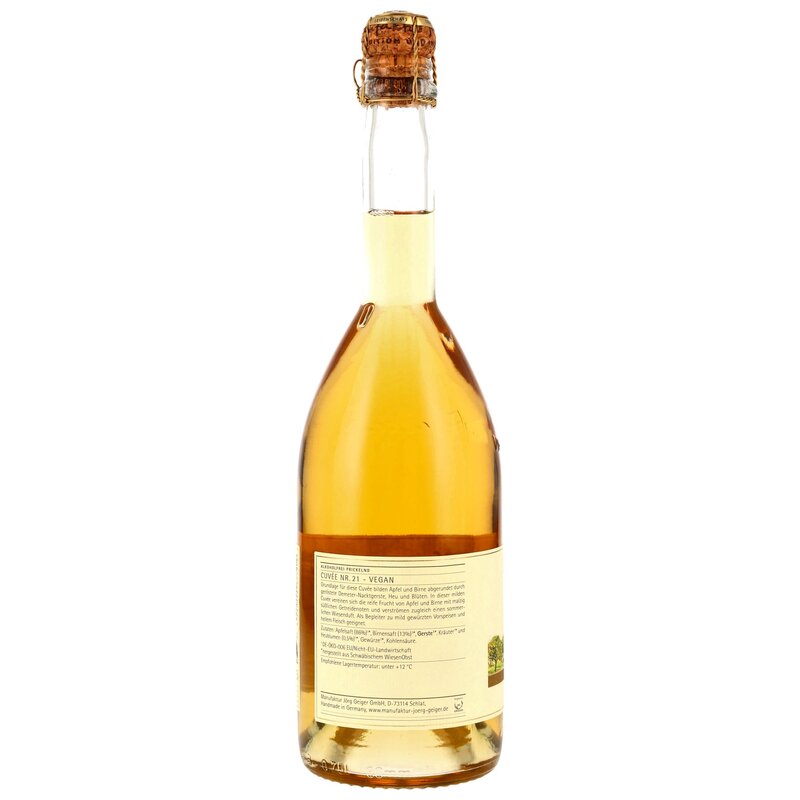 Cuvee Nr. 21 Alkoholfrei (BIO) - MHD Artikel - Manufaktur Jörg Geiger