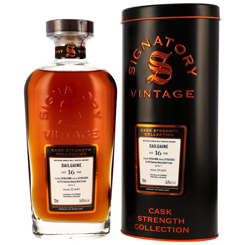 Dailuaine 2008/2025 - 16 y.o. - Sig CS - 1st Fill Oloroso Sherry Butt