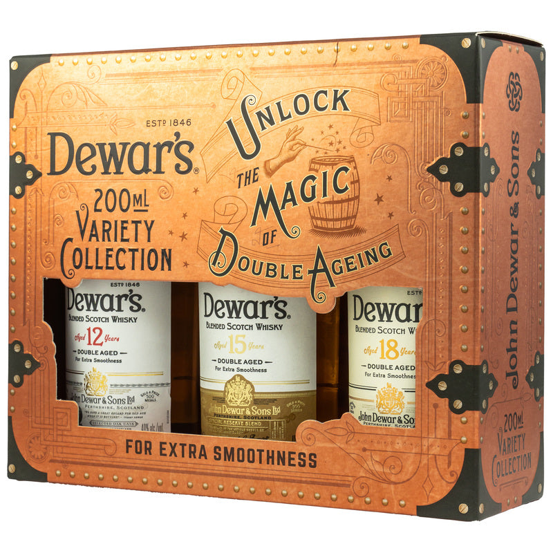 Dewars Variety Pack 3x200ml (12yo/15yo/18yo)