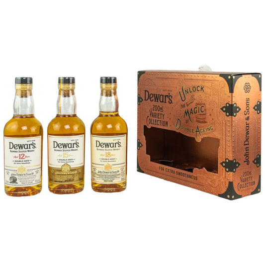 Dewars Variety Pack 3x200ml (12yo/15yo/18yo)