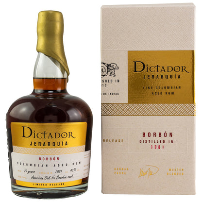 Dictador Jerarquia Bourbon Casks 1981/2020 - 39 y.o.