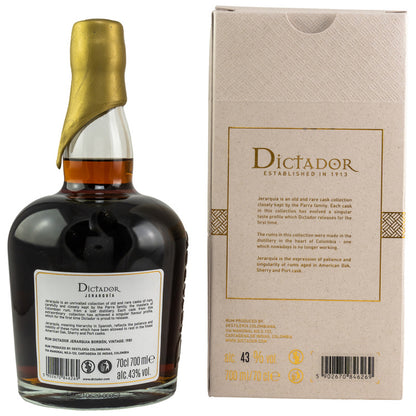 Dictador Jerarquia Bourbon Casks 1981/2020 - 39 y.o.