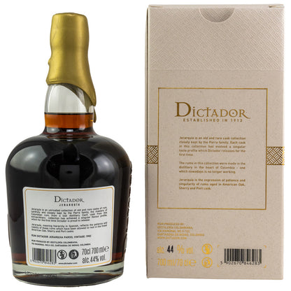 Dictador Jerarquia Pardo Sherry/Port Casks 1982/2020 - 38 y.o.