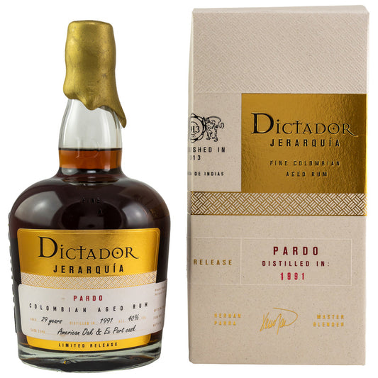 Dictador Jerarquia Pardo Sherry/Port Casks 1991/2020 - 29 y.o.
