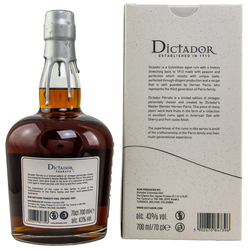 Dictador Parrafo 2007/2022 - 15 y.o. - Fino