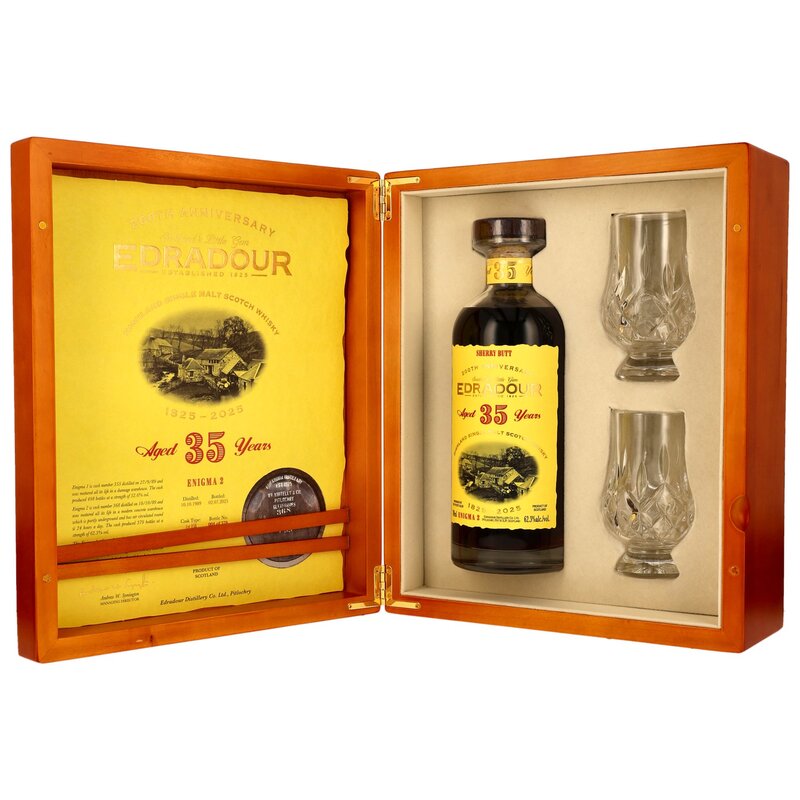Edradour 1989/2025 - 35 y.o. - Enigma Part 2 - 1st Fill Sherry Butt #368 - 200th Anniversary