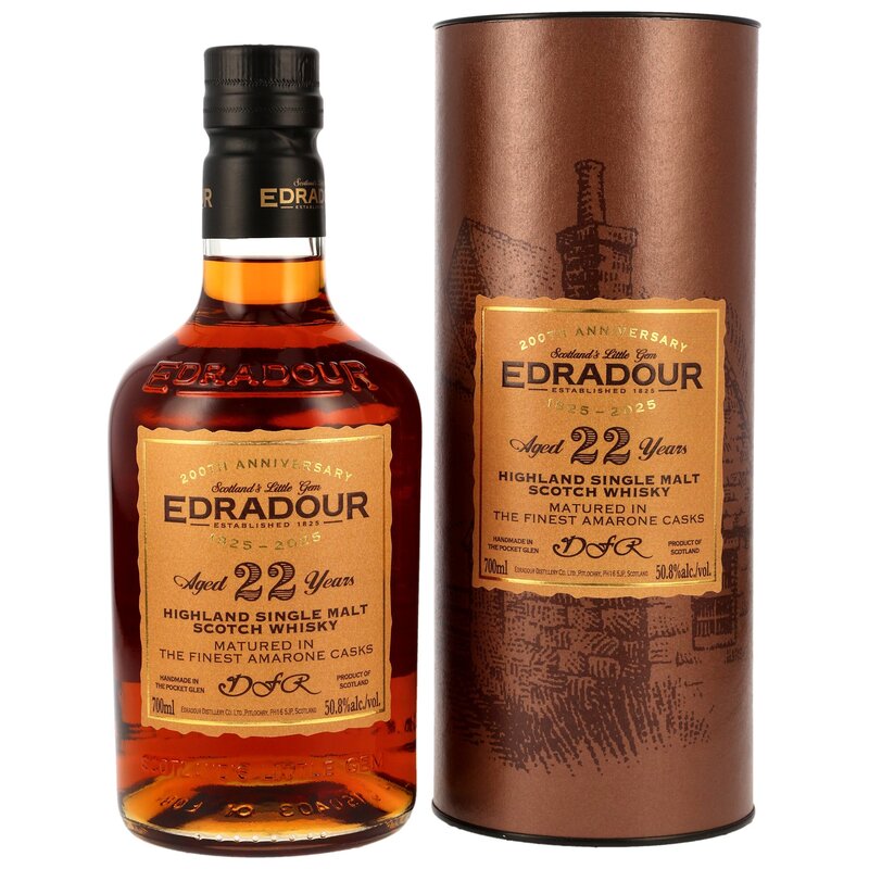 Edradour 2003/2025 - 22 y.o. - Amarone Dal Forno Romano Casks #1001-1005 - 200th Anniversary