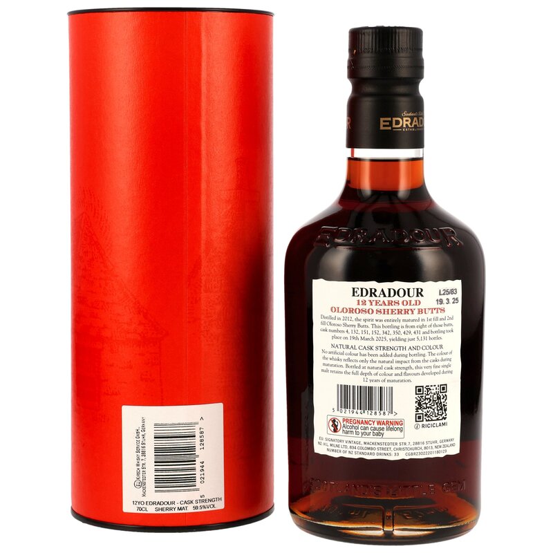 Edradour 2012/2025 - 12 y.o. - Sherry Cask Strength Batch