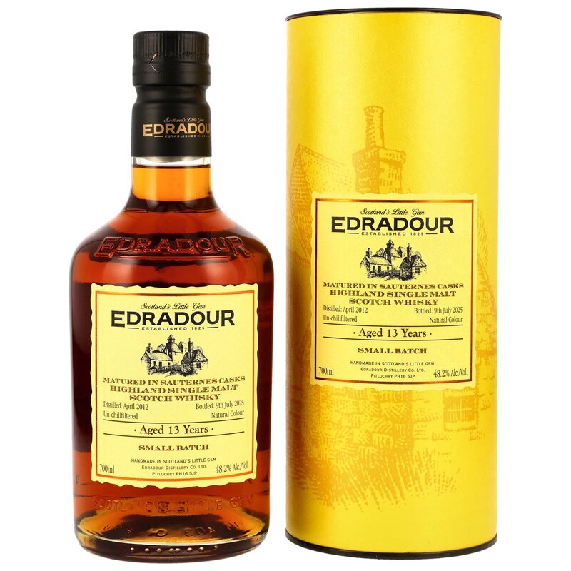 Edradour 2012/2025 - 13 y.o. - 1st Fill Sauternes Hogsheads #168, 169, 171, 172, 173, 174 - Small Batch