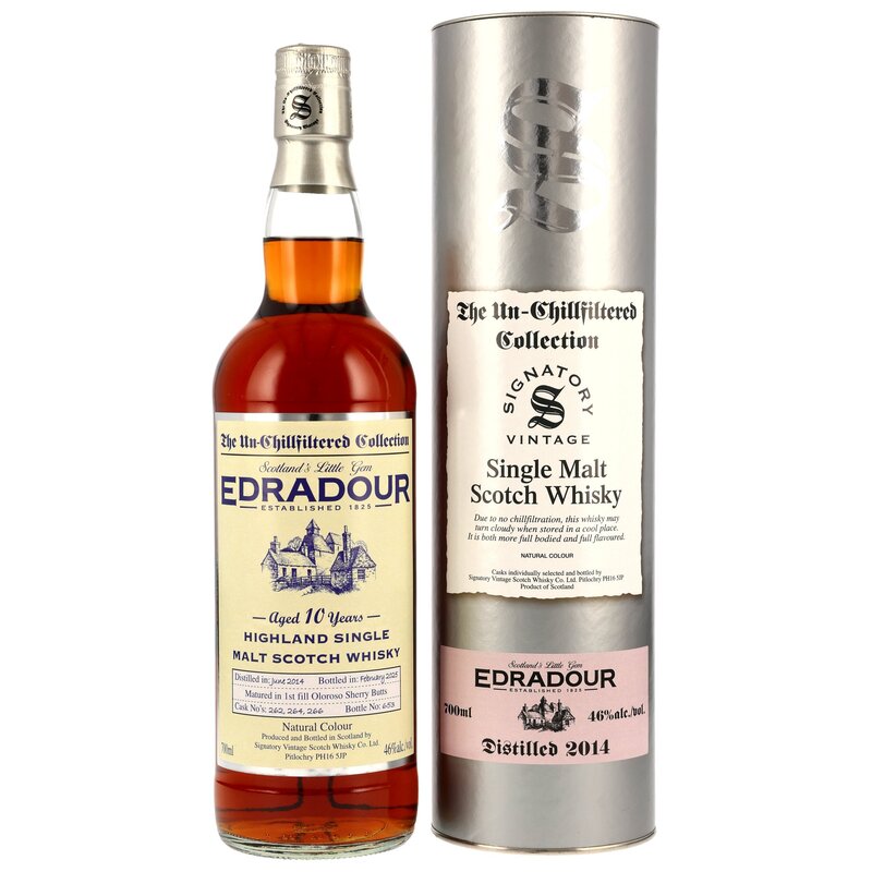 Edradour 2014/2025 - 10 y.o. - Sig un-chill - 1st Fill Oloroso Butts