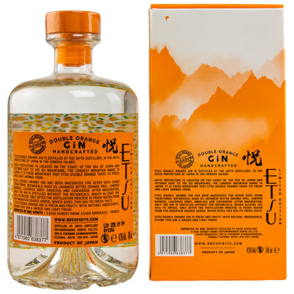 Etsu Double Orange Japanese Gin