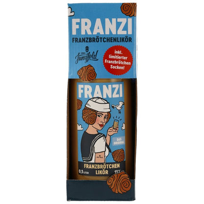 Franzi Franzbrötchenlikör - Socken Edition