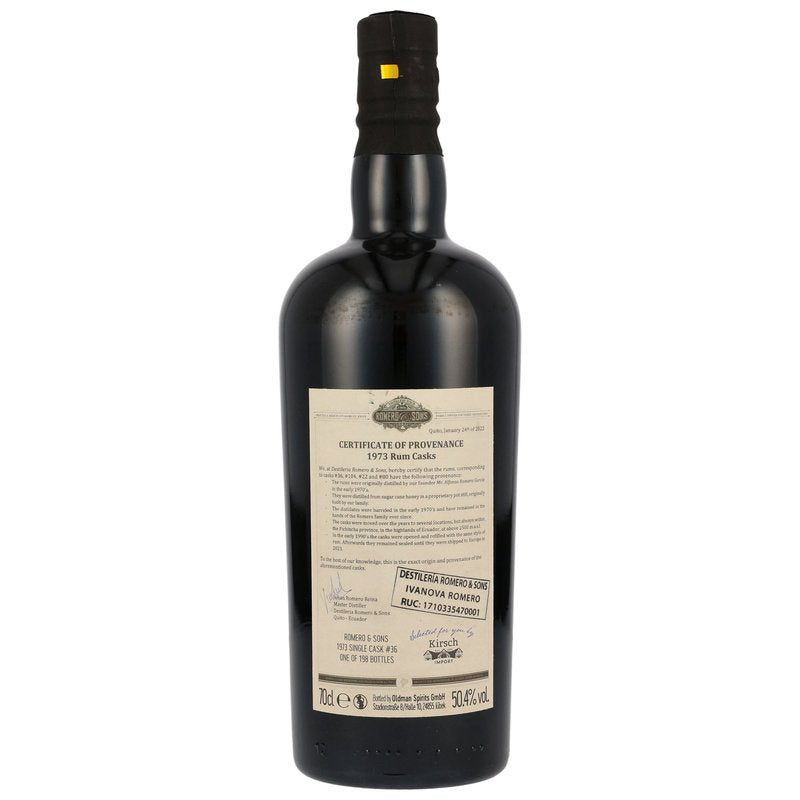 FRC - Ecuador Romero & Sons 1973 Single Cask