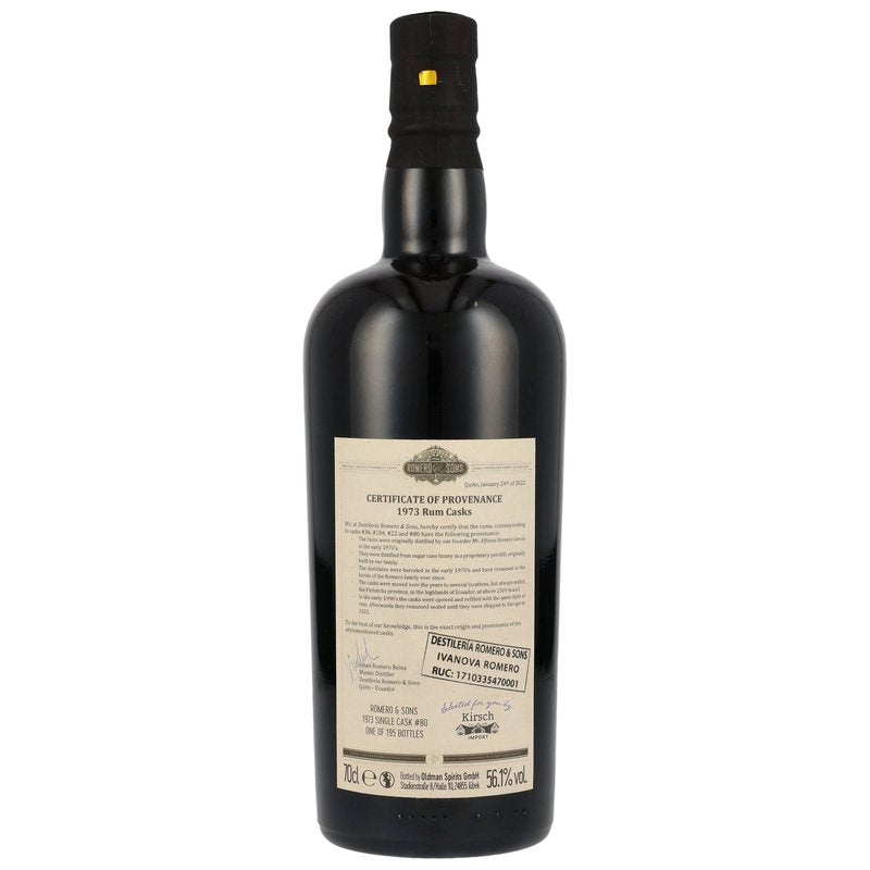 FRC - Ecuador Romero & Sons 1973 Single Cask