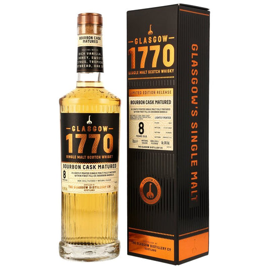 Glasgow 1770 2017/2025 - 8 y.o. - 1st Fill Bourbon Casks Lightly Peated