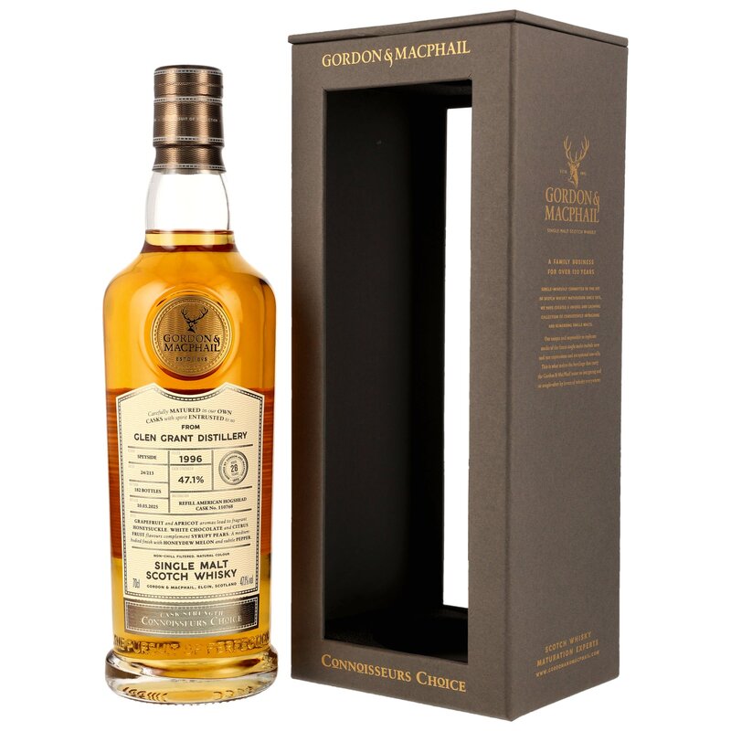 Glen Grant 1996/2025 - 28 y.o. - Refill American Hogshead #110768 - G&M CC CS
