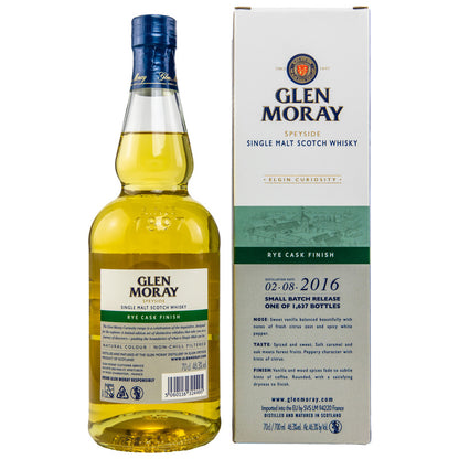 Glen Moray 2016/2022 - 5 y.o. - Rye Cask - Curiosity Range