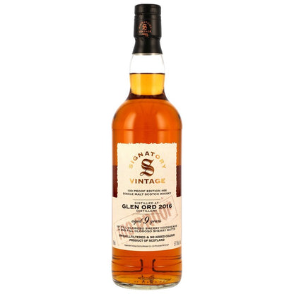 Glen Ord 2016/2025 - 9 y.o. - 1st & 2nd Fill Oloroso Sherry Casks - Signatory 100 PROOF Edition #66