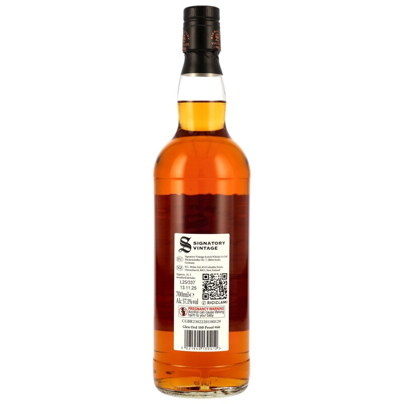 Glen Ord 2016/2025 - 9 y.o. - 1st & 2nd Fill Oloroso Sherry Casks - Signatory 100 PROOF Edition #66