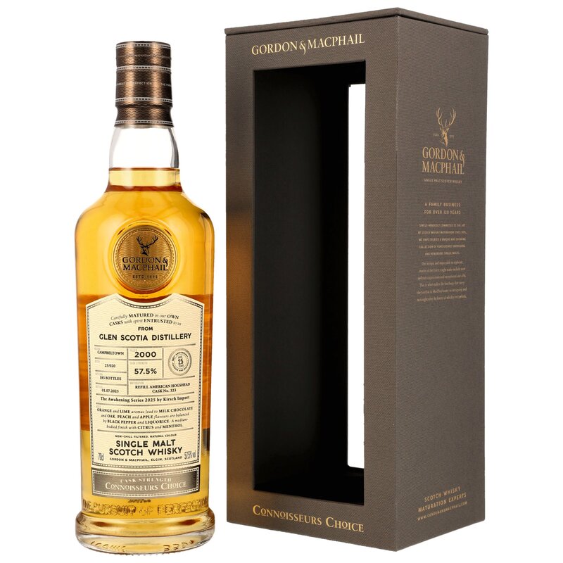 Glen Scotia 2000/2025 Refill American Hogshead #323 - G&M CC CS - The Awakening Series