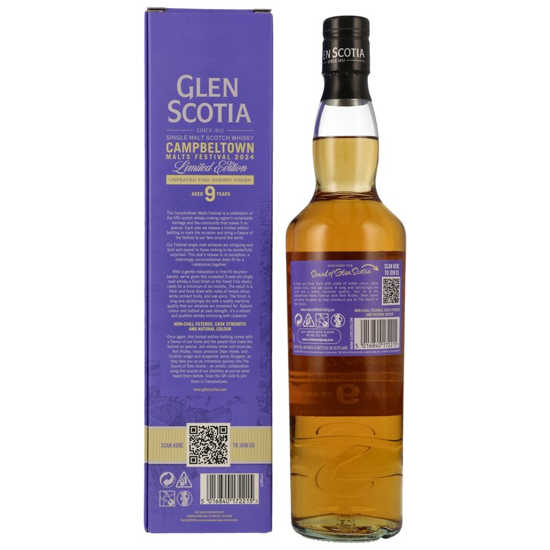 Glen Scotia 9 y.o. Unpeated Fino Sherry Finish - Campbeltown Malts Festival 2024