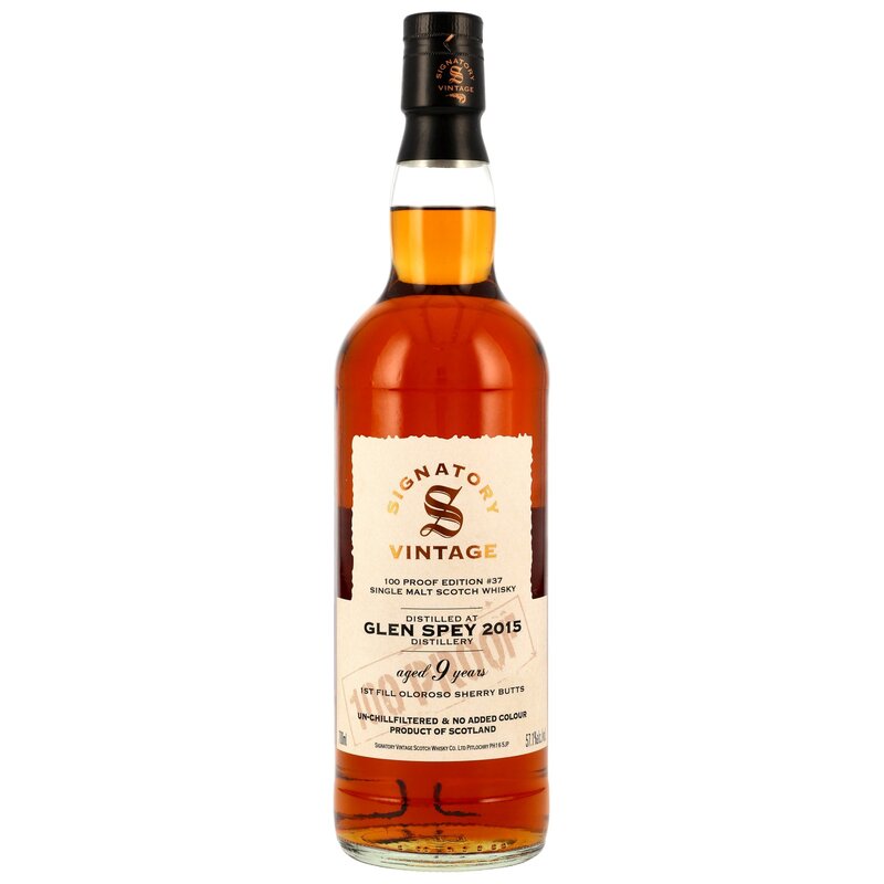 Glen Spey 2015/2025 - 9 y.o. - Signatory 100 PROOF Edition #37