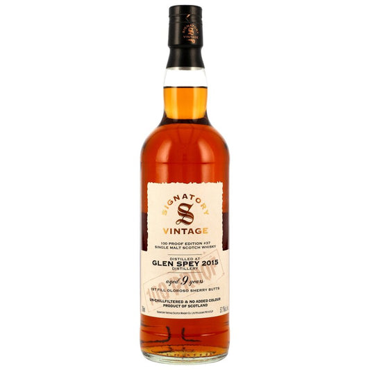 Glen Spey 2015/2025 - 9 y.o. - Signatory 100 PROOF Edition #37