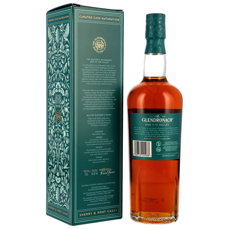 Glendronach Ode to the Valley - Sherry & Ruby Port Casks