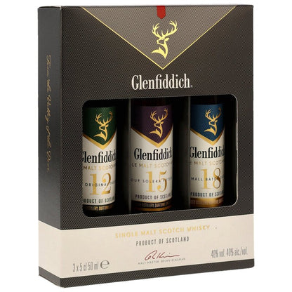 Glenfiddich 12/15/18 y.o. Tasting Pack Collection 3x5cl