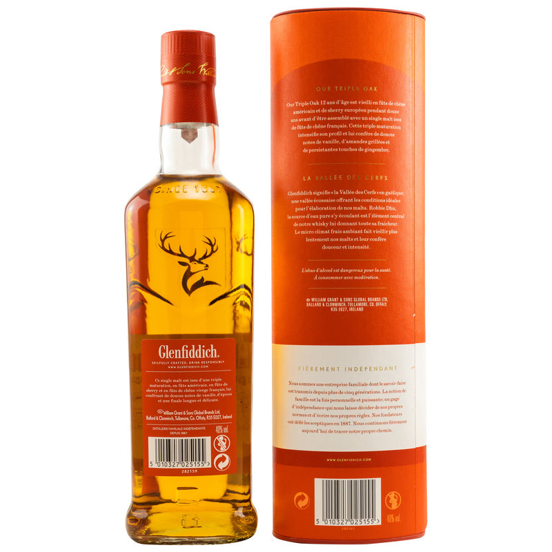 Glenfiddich 12 y.o. Triple Oak Twelve (französisches Etikett)