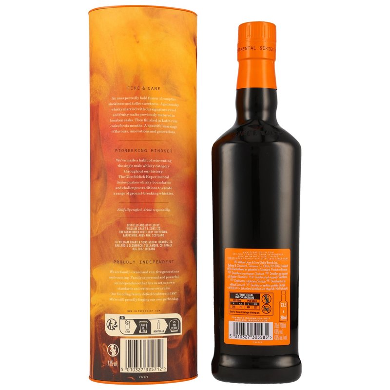 Glenfiddich Experimental Series #04 Fire & Cane in Tube