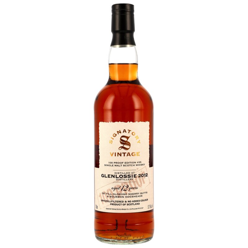 Glenlossie 2012/2025 - 12 y.o. - Signatory 100 PROOF Edition