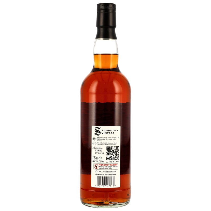 Glenlossie 2012/2025 - 12 y.o. - Signatory 100 PROOF Edition