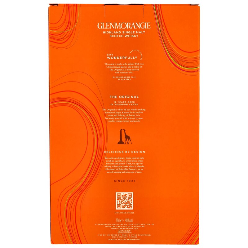 Glenmorangie 12 y.o. Original + 2 Gläser