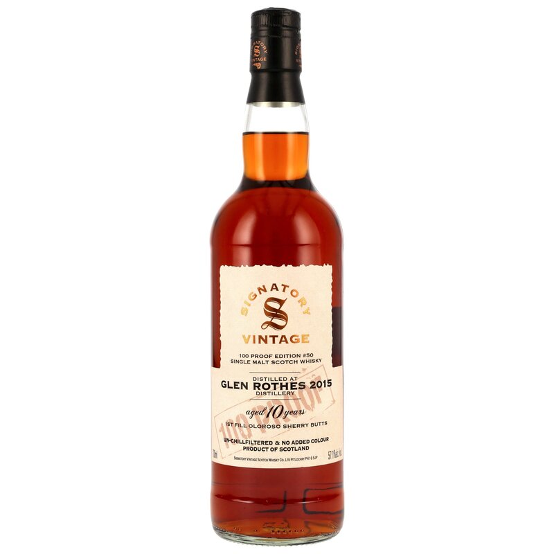 Glenrothes 2015/2025 - 10 y.o. - Signatory 100 PROOF Edition #50