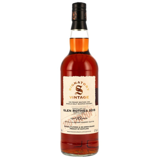 Glenrothes 2015/2025 - 10 y.o. - Signatory 100 PROOF Edition #50