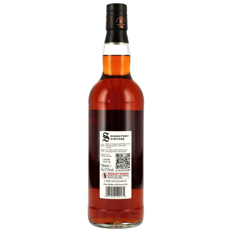Glenrothes 2015/2025 - 10 y.o. - Signatory 100 PROOF Edition #50