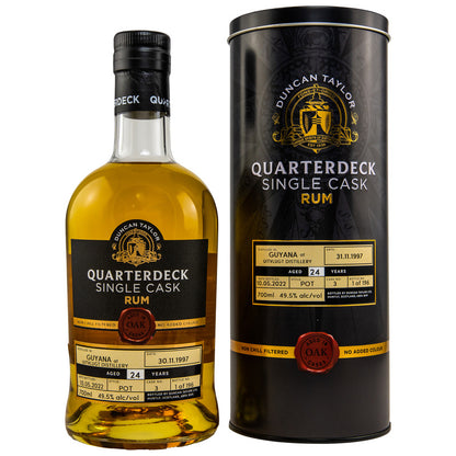 Guyana 1997/2022 - Uitvlugt 24 y.o. - Quarterdeck Rum #3 (Duncan Taylor)