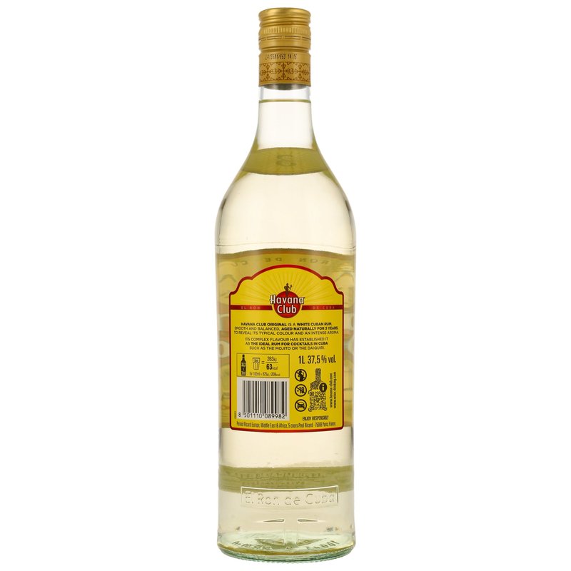 Havana Club 3 y.o., (1 Liter) 37,5%