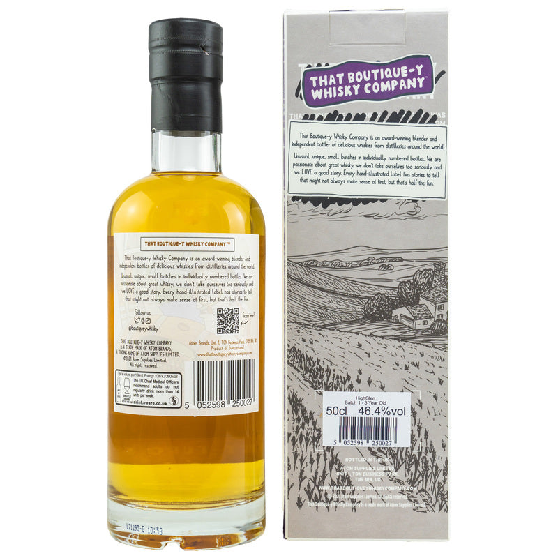 HighGlen 3 y.o. Batch 1 (That Boutique-y Whisky Company)