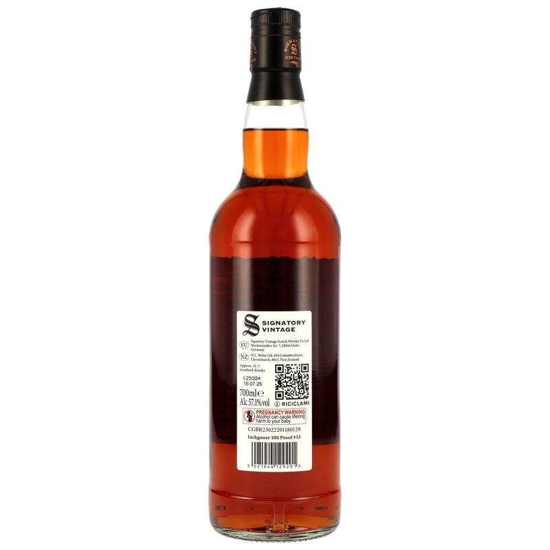 Inchgower 2011/2025 - 13 y.o. - Signatory 100 PROOF Edition