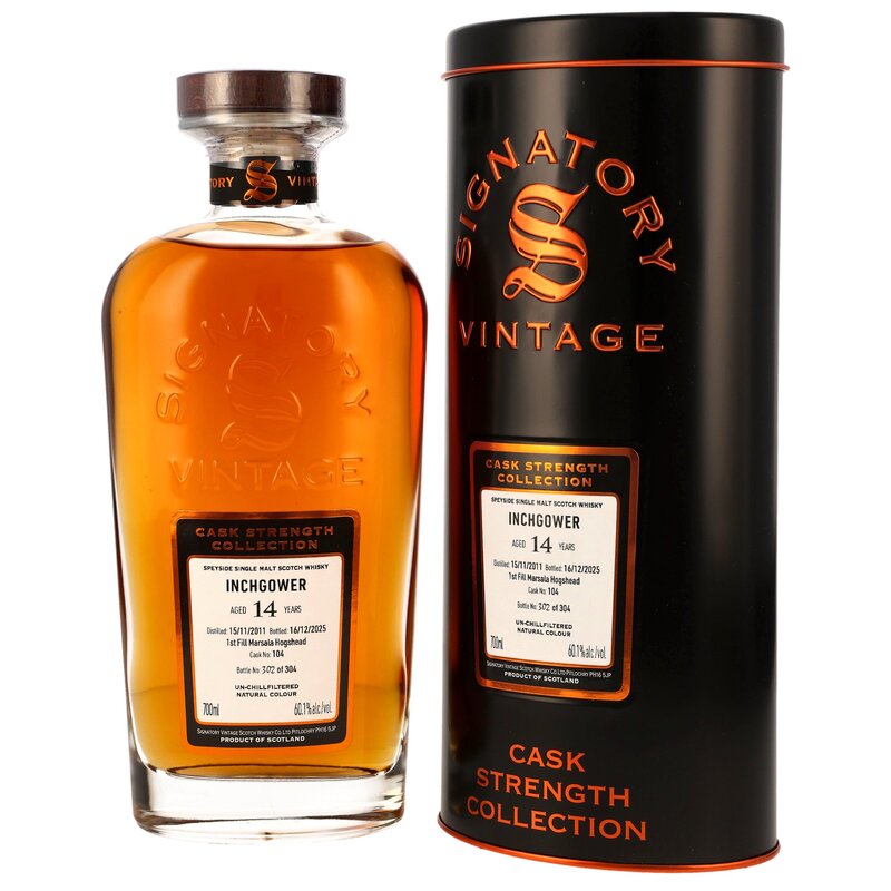 Inchgower 2011/2025 - 14 y.o. - 1st Fill Marsala Hogshead #104 - Sig CS