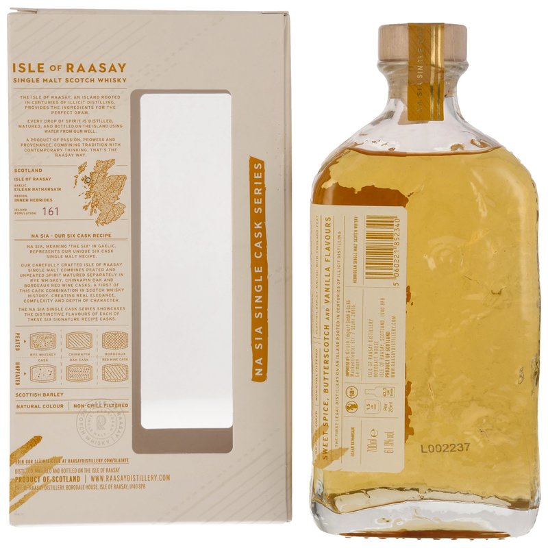 Isle of Raasay 2019/2024 - 5 y.o. - Single Malt Whisky - Single Cask