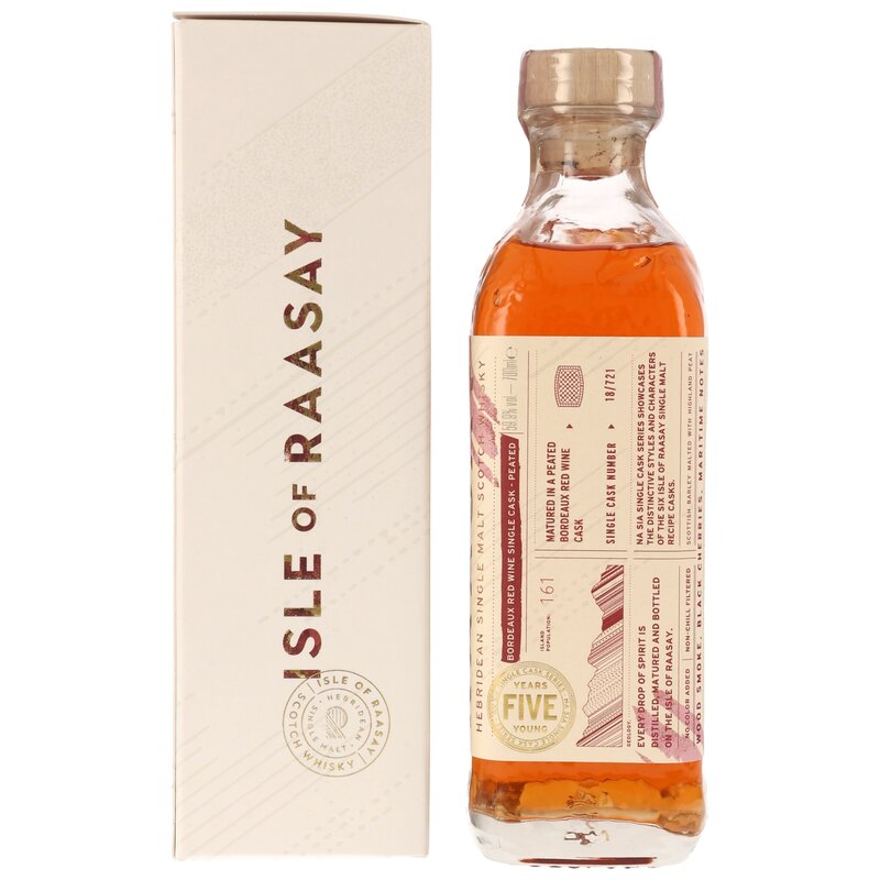 Isle of Raasay - 5 y.o. - Single Malt Whisky - Single Cask #18/721 Peated Red Wine Cask